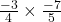 \frac{-3}{4} \times \frac{-7}{5}