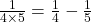 \frac{1}{4 \times 5}=\frac{1}{4}-\frac{1}{5}