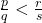 \frac{p}{q} < \frac{r}{s}