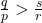 \frac{q}{p} > \frac{s}{r}