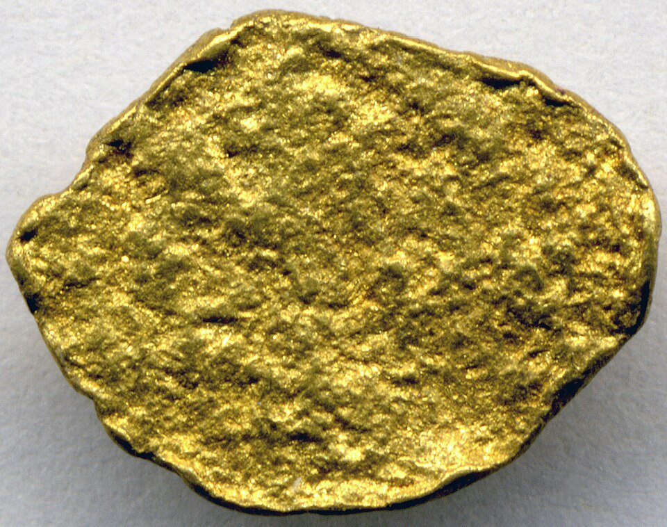 Prakritik sone ka chhota dhela (gold nugget)